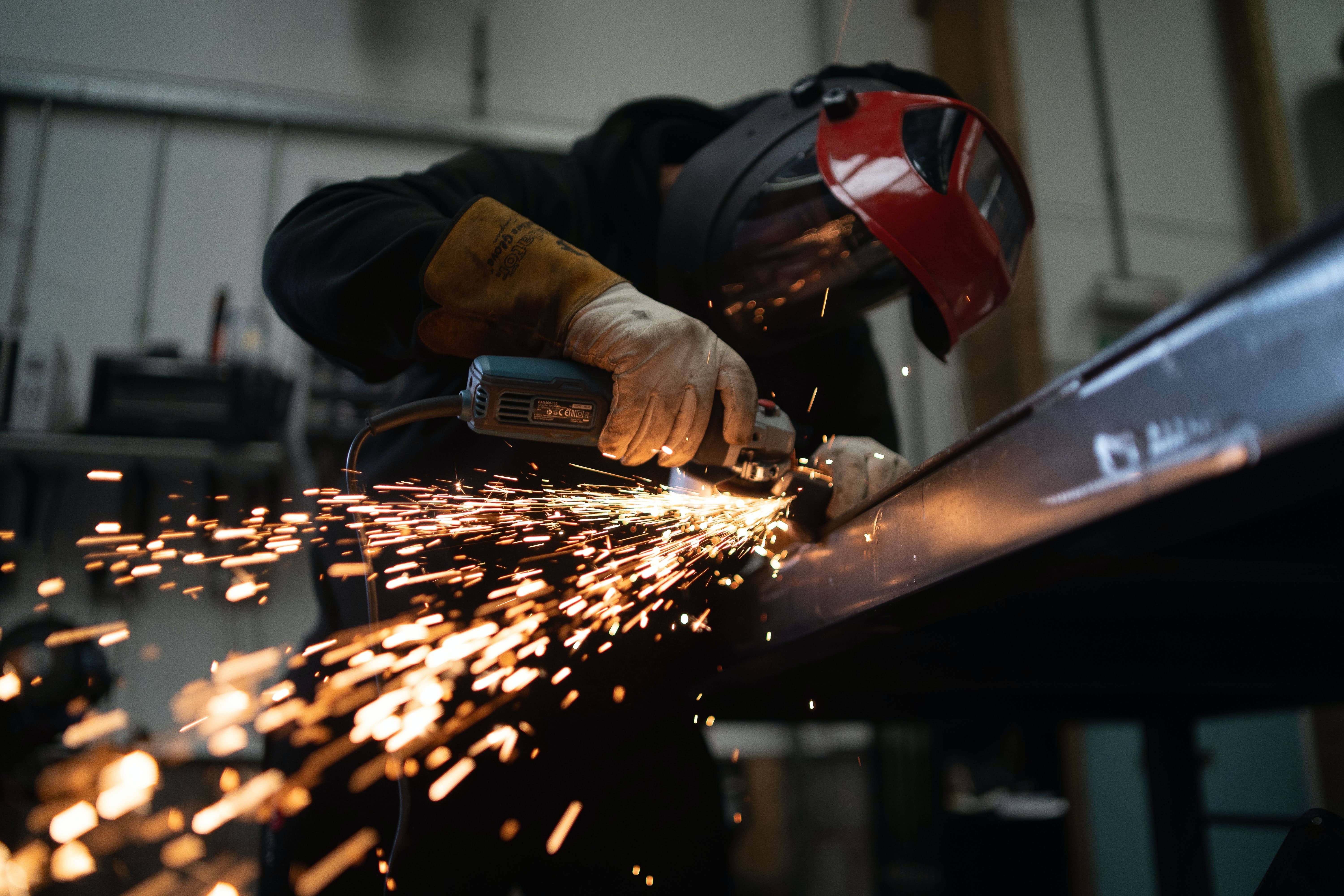 worker at work in personal protective equipment